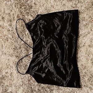 Garage Velvet Cami Crop Top